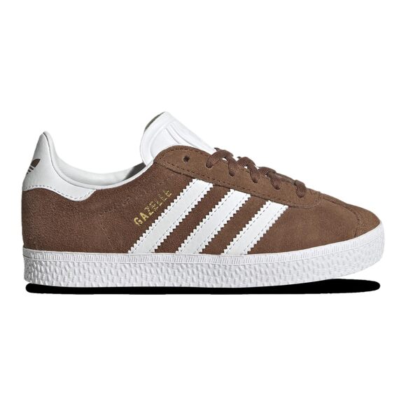 adidas Originals Gazelle C - Boys' Preschool (IF9807 Brown/White/Gold) Size 2.5
